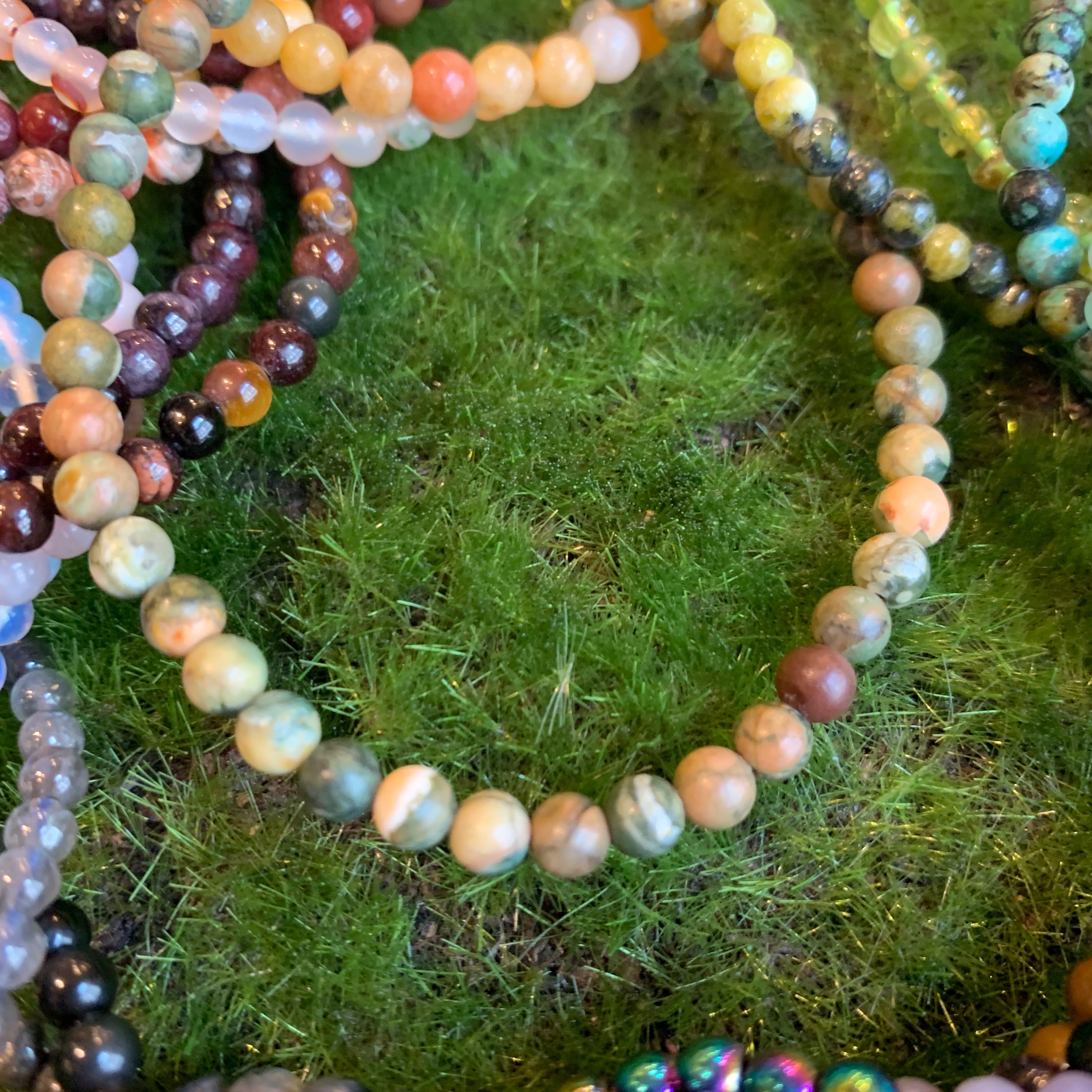 Stone Stretchy Bracelets - 4mm