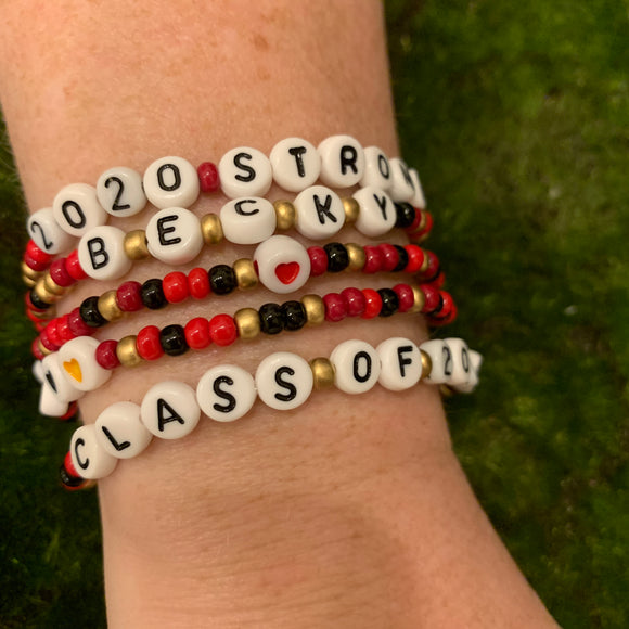 Just Say It: CLASS of 2020 Custom WORD bracelets