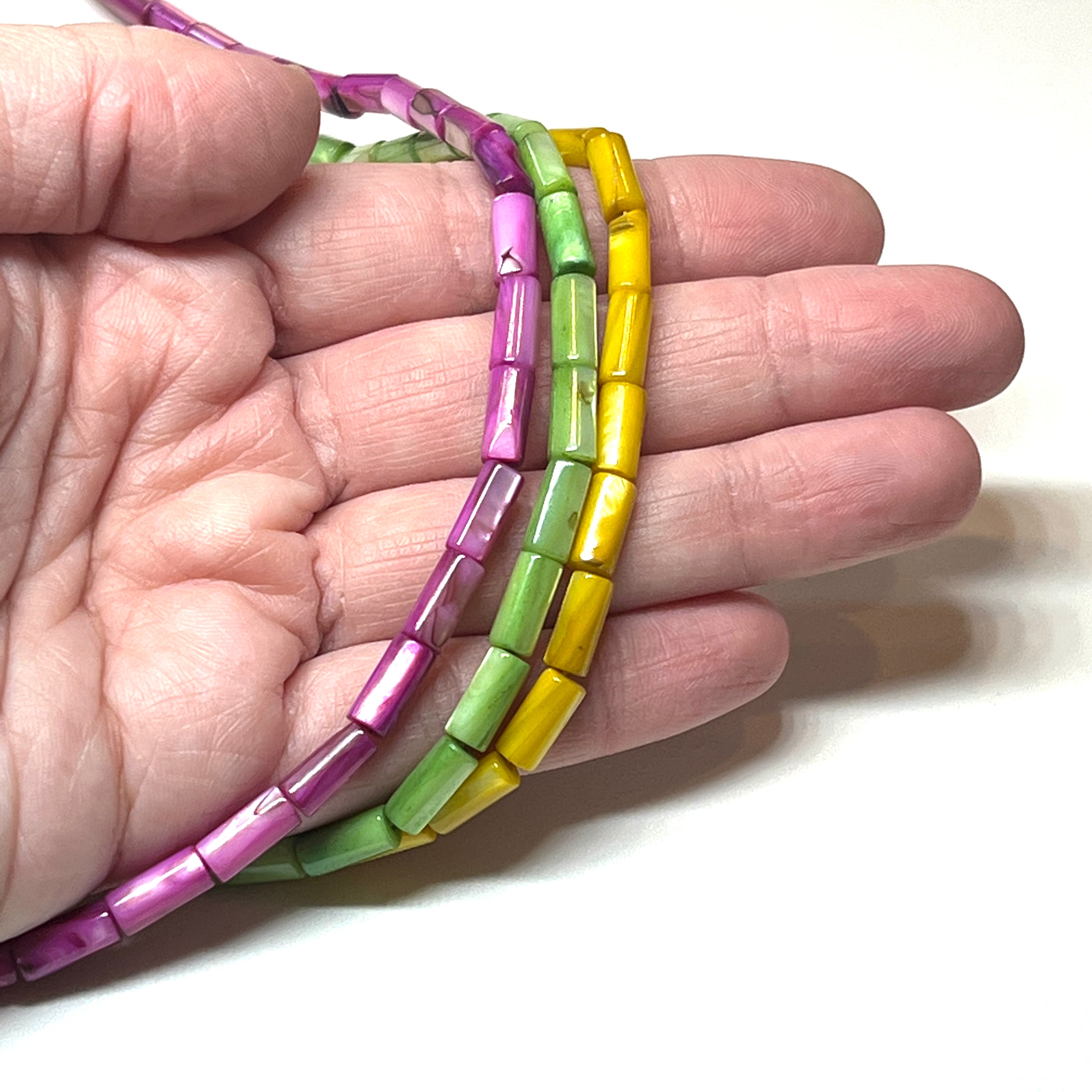 Mother of Pearl - Dyed Tubes