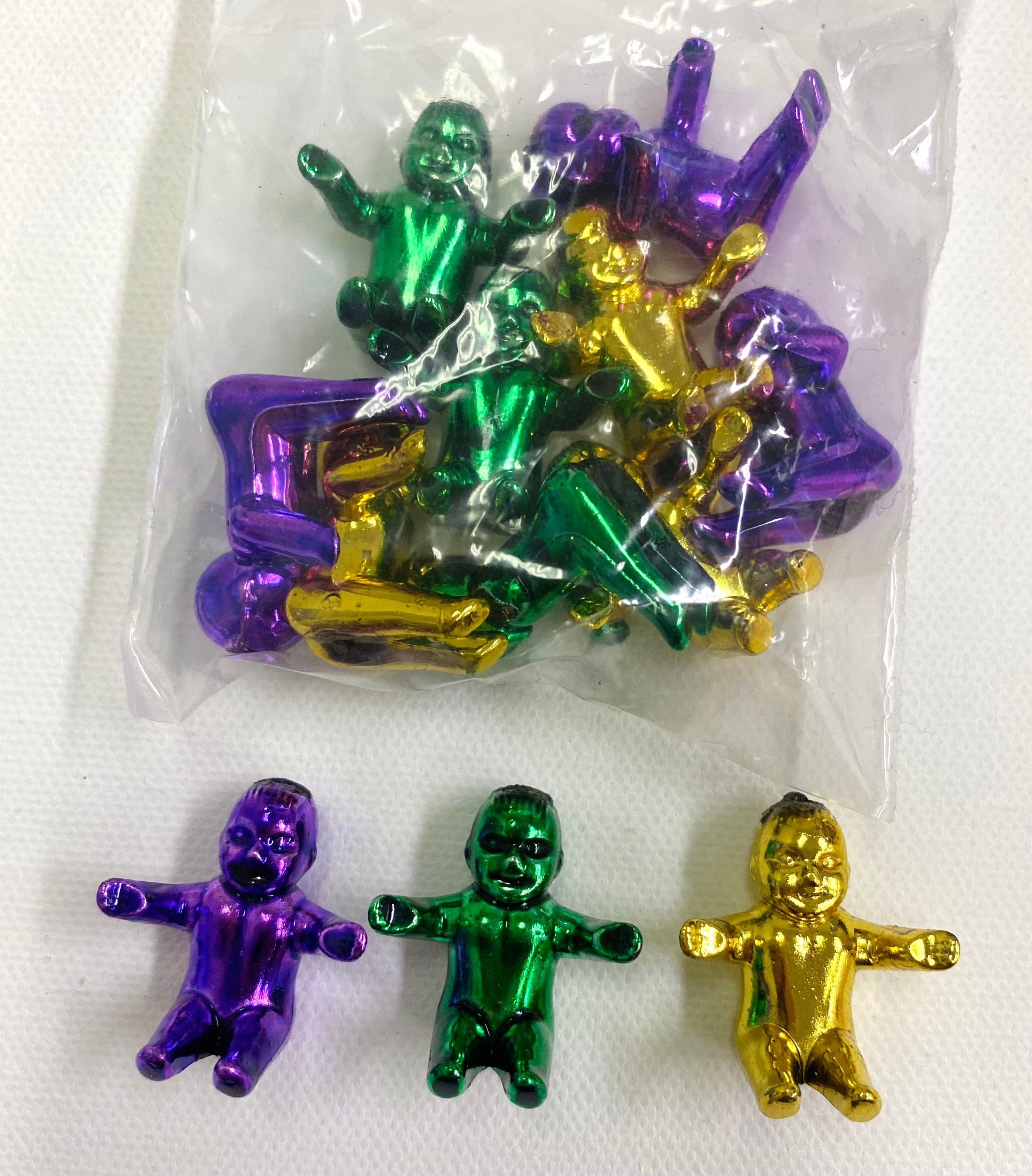King Cake Baby Bag: Metallic Mardi Gras Colors