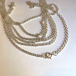 Sterling Silver Oval Link Necklace