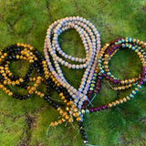 Bead kit full of jewelry making supplies to make your own mask holder or lanyard. Available with glass beads, seed beads, heishi beads, or African glass beads