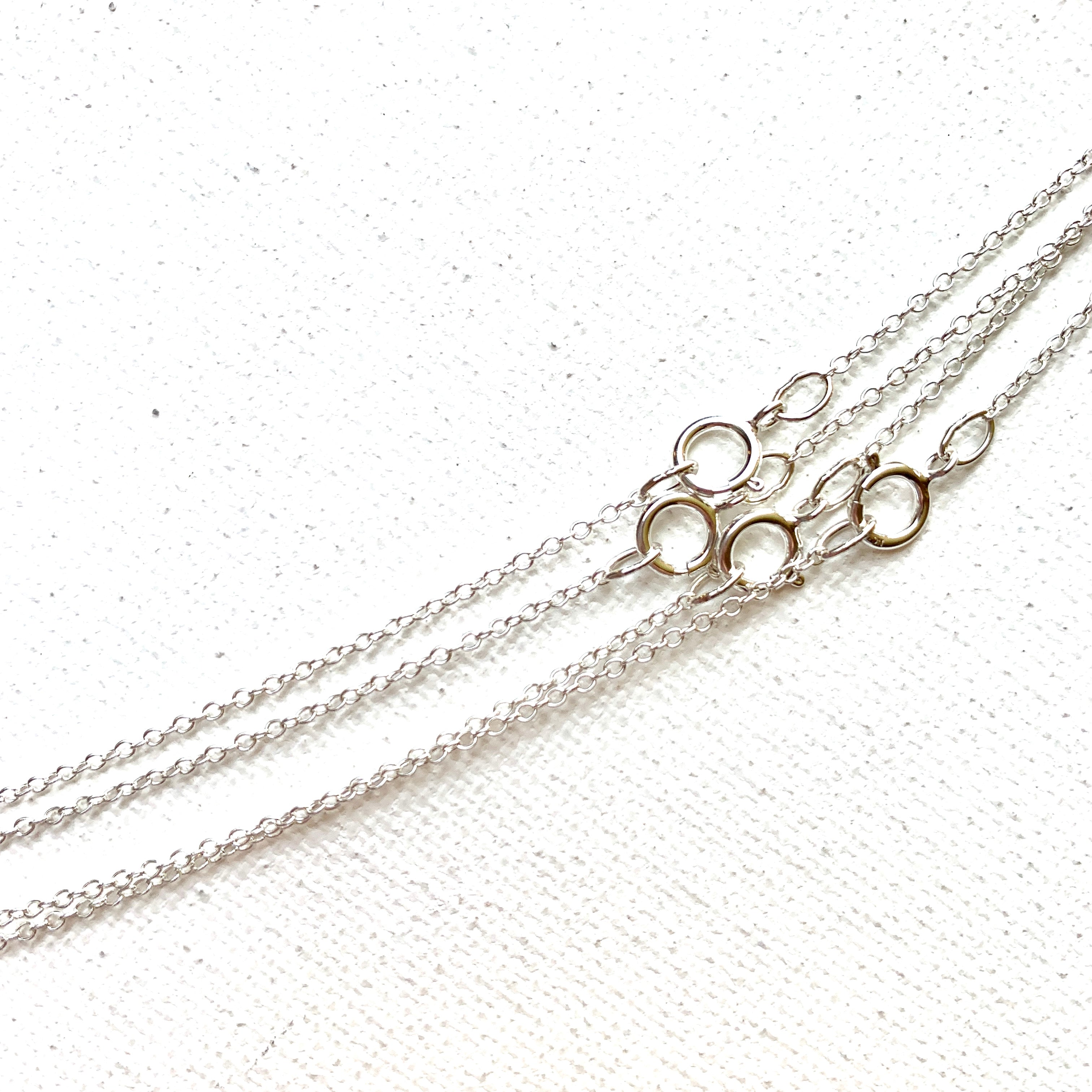 Fine Cable Chain Necklace - Sterling Silver