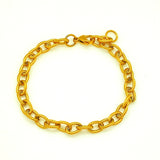 Gold Plated Stainless Twisted Chain Bracelet