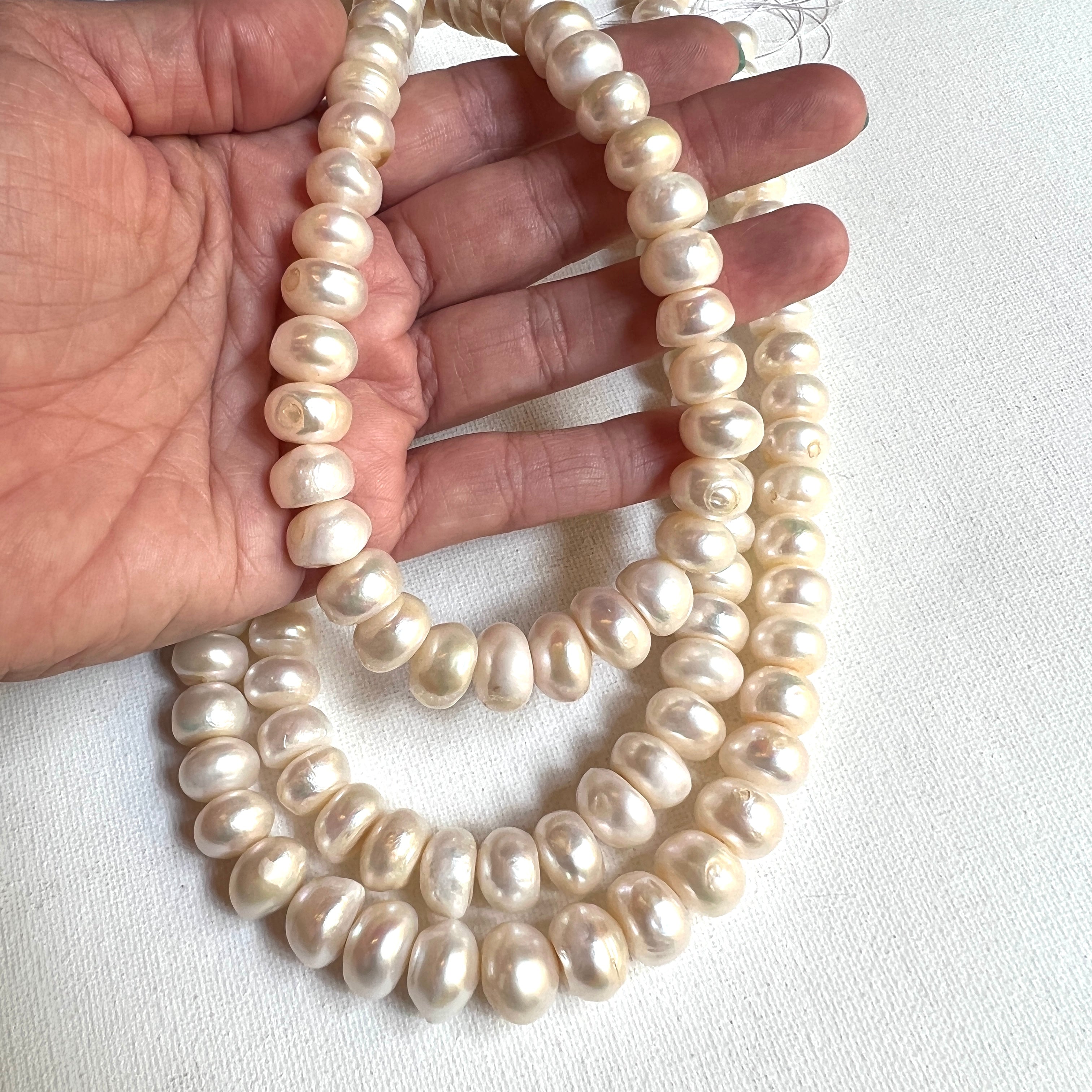 Large Freshwater Pearl Rondelles