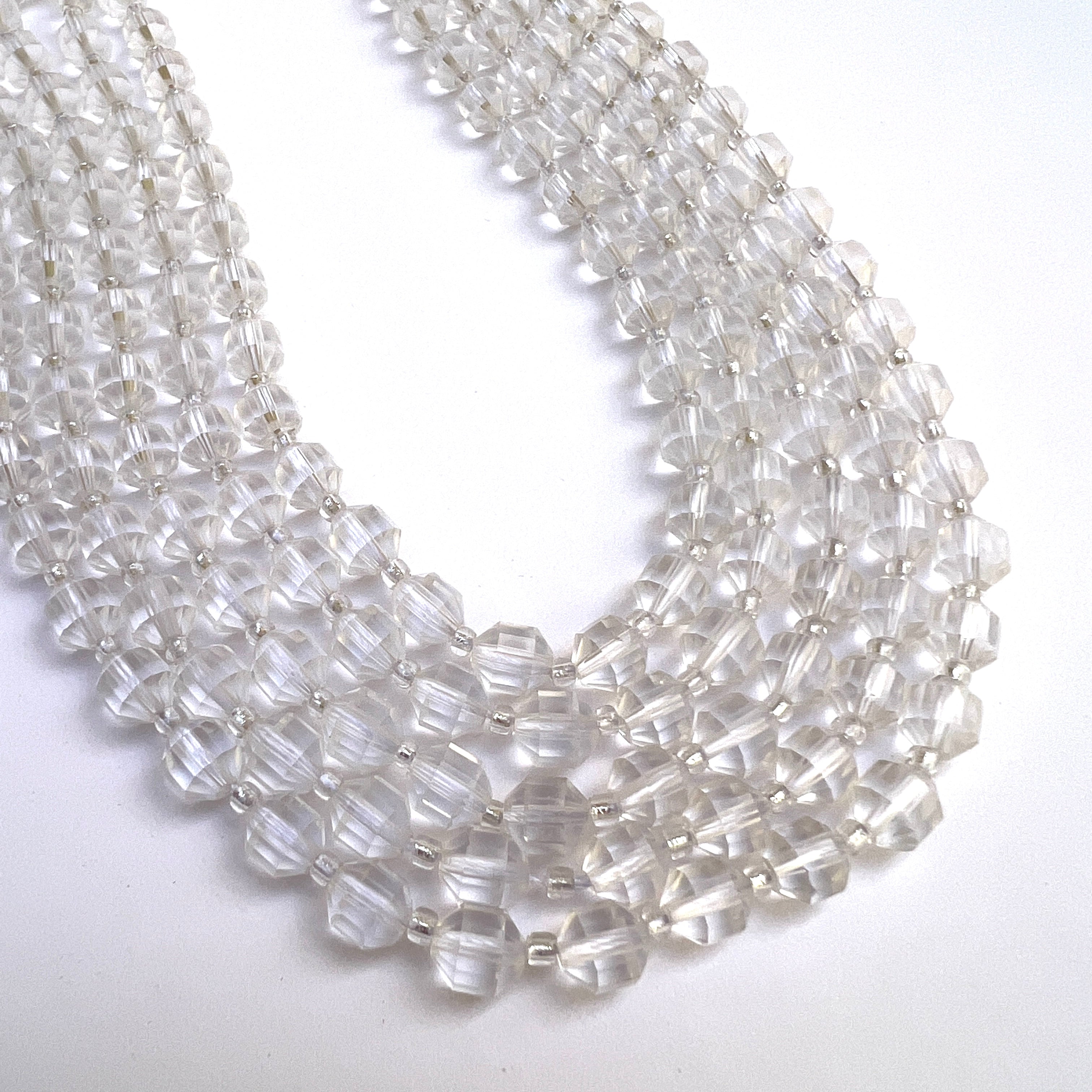Clear Quartz - Faceted Double-terminated Shape – The Bead Shop