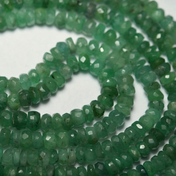 Natural Zambian Faceted Emerald beads