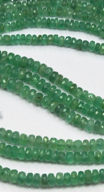 Natural Zambian Faceted Emerald Beads