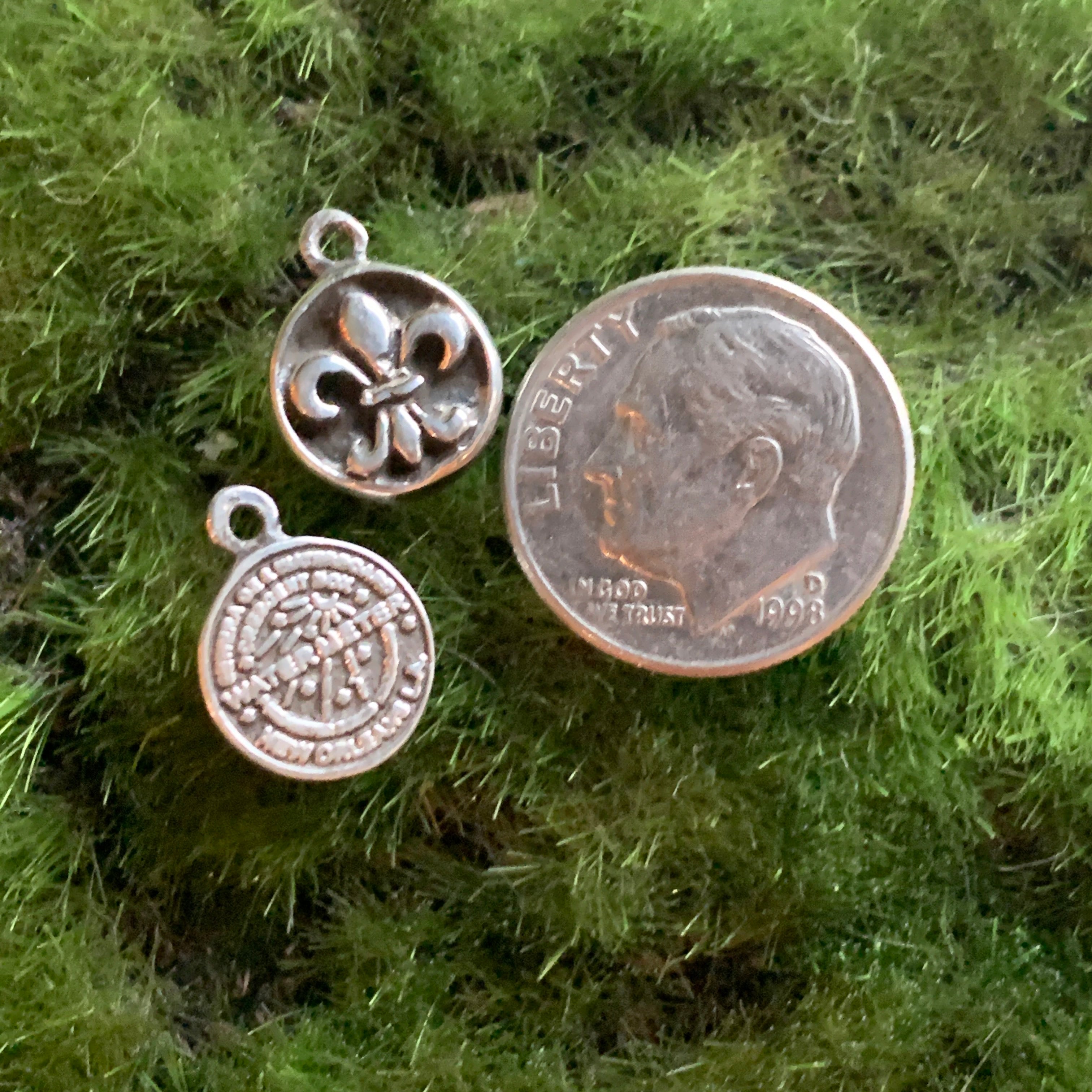 Sterling Silver Water Meter Charms and Earrings