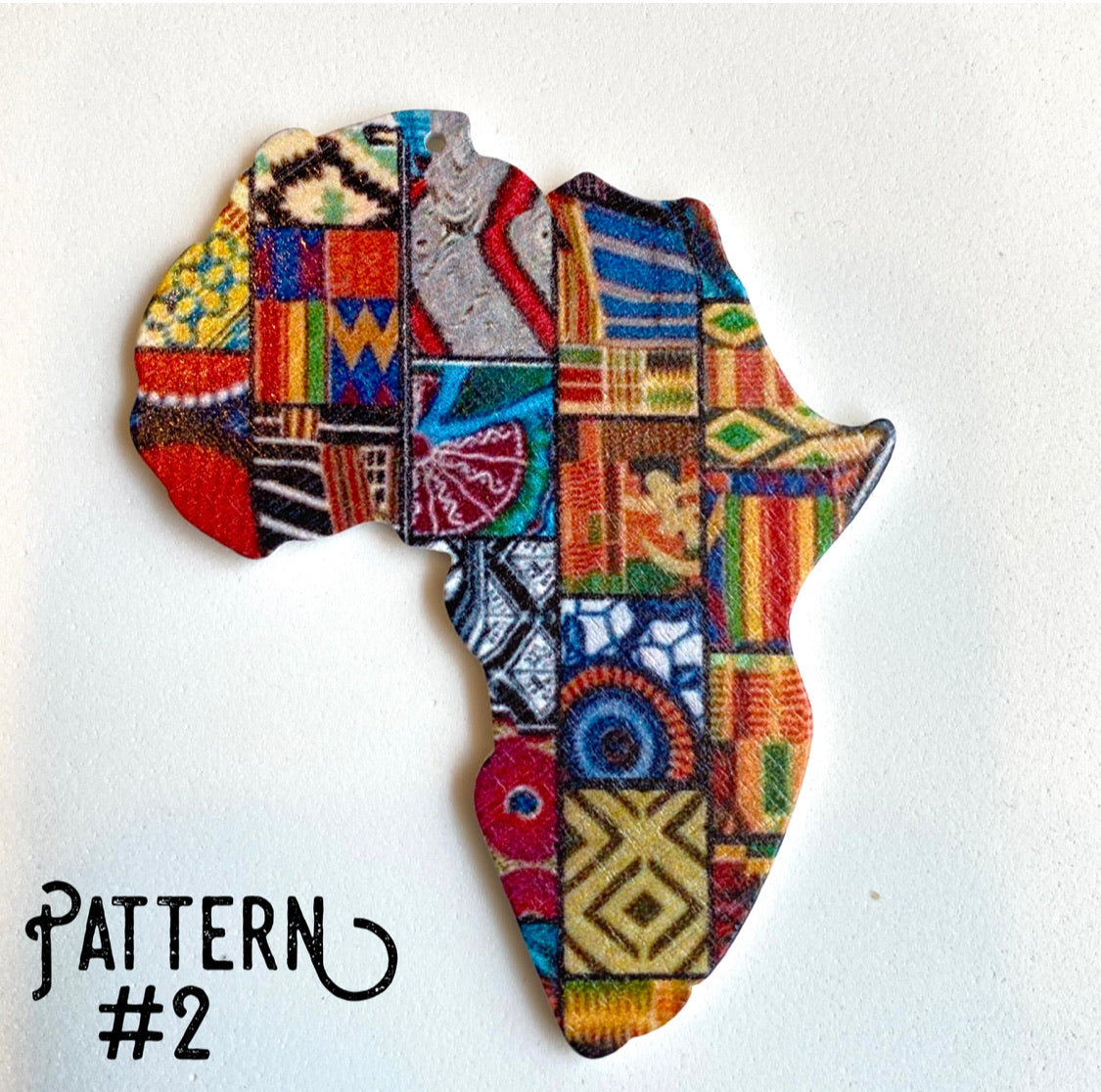 wooden shapes printed wooden shapes Africa outline of Africa beading supplies jewelry supplies