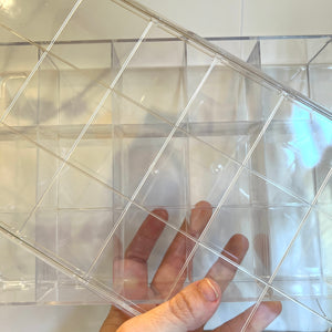 18 Compartment Clear Acrylic Storage Box