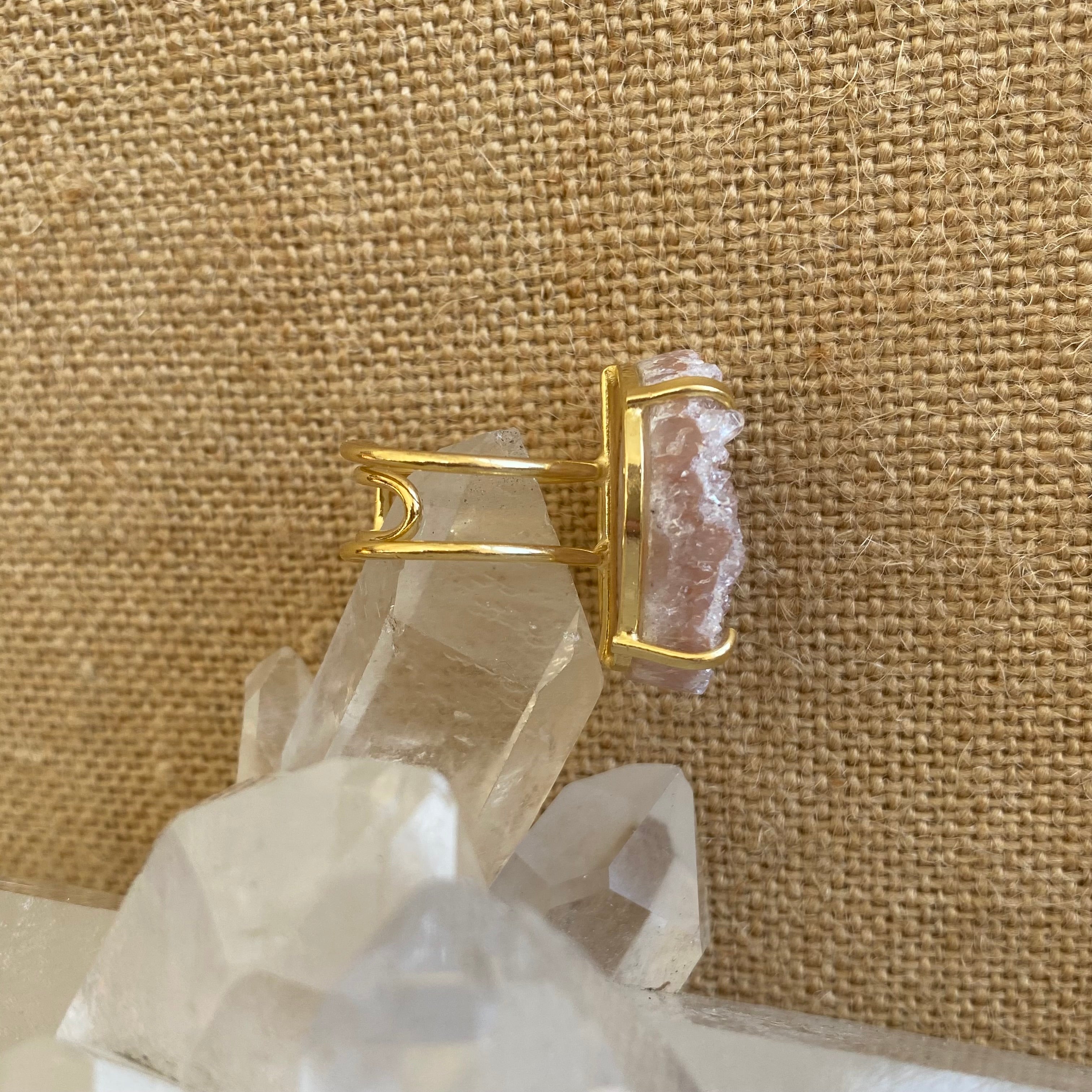 Amethyst Druzy Ring #59