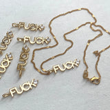Gold Plated F*CK Charm