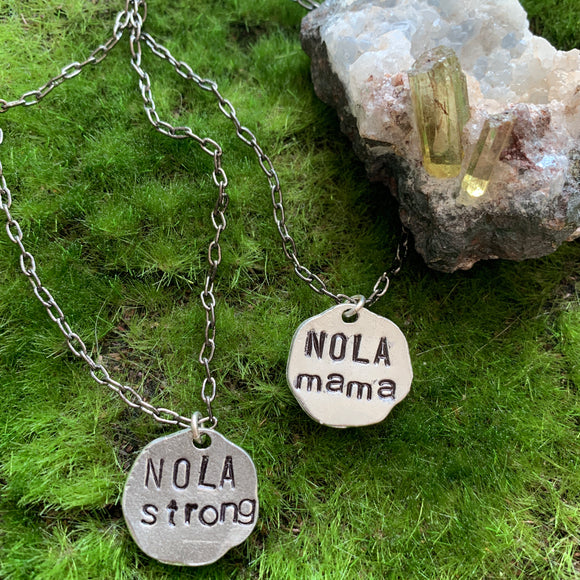 NOLA Strong and NOLA Mama Necklaces
