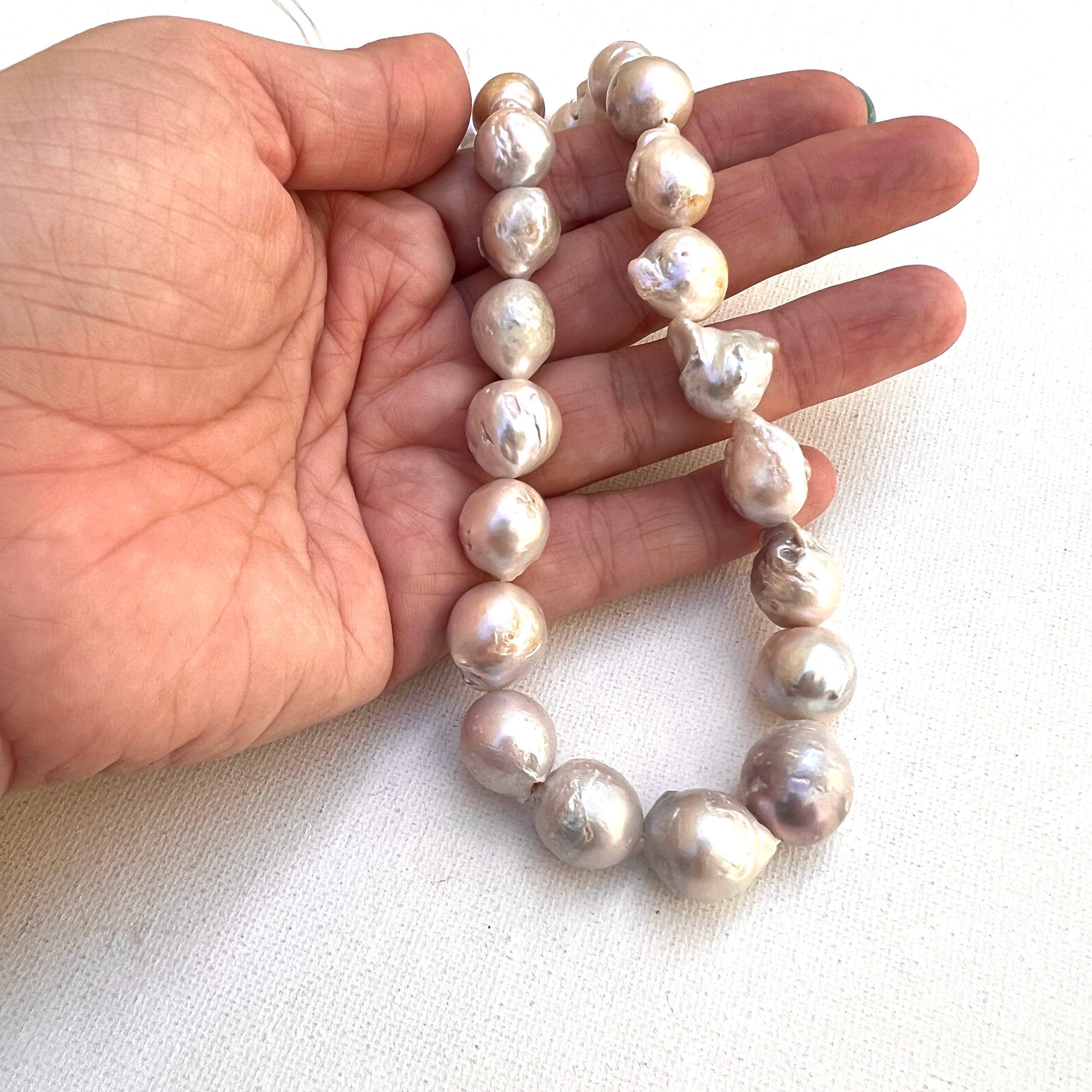 Large Round Baroque Pearls