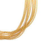 gold plated fine cable chain necklace with small lobster claw clasp 16 inch necklace 18 inch necklace 