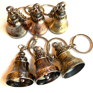 brass bells Nepali bells Nepalese bells keychains beading supplies jewelry supplies