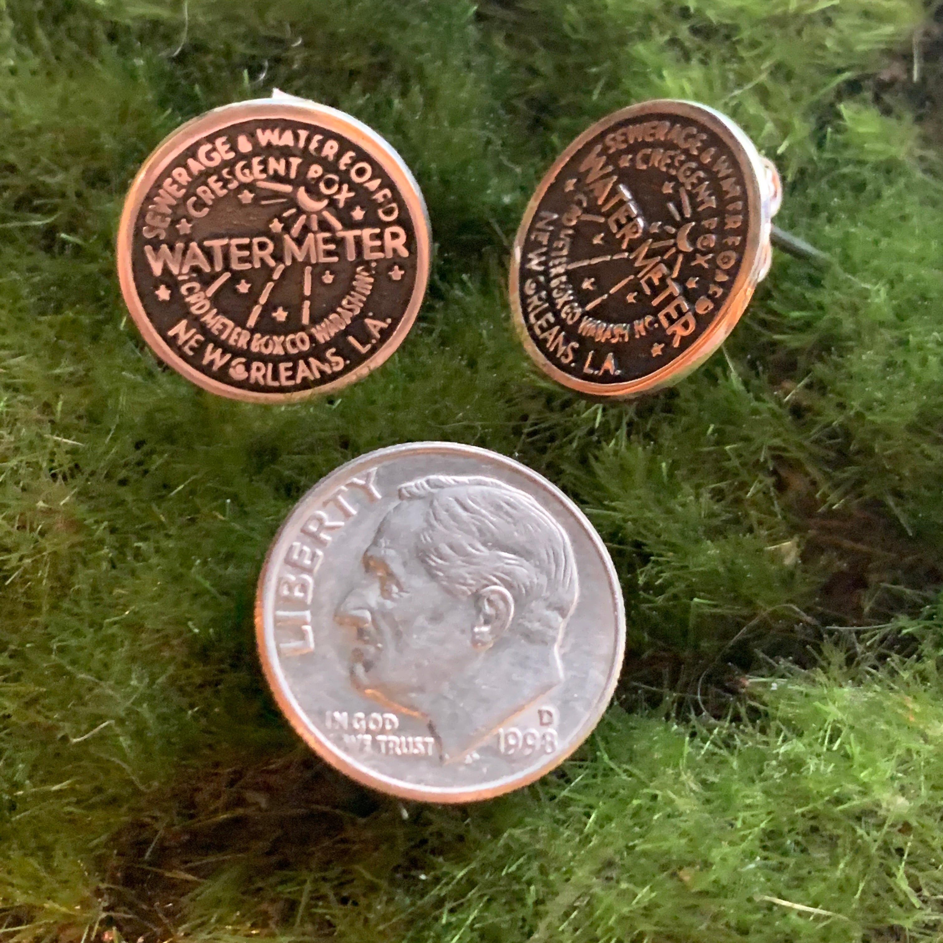 Sterling Silver Water Meter Charms and Earrings