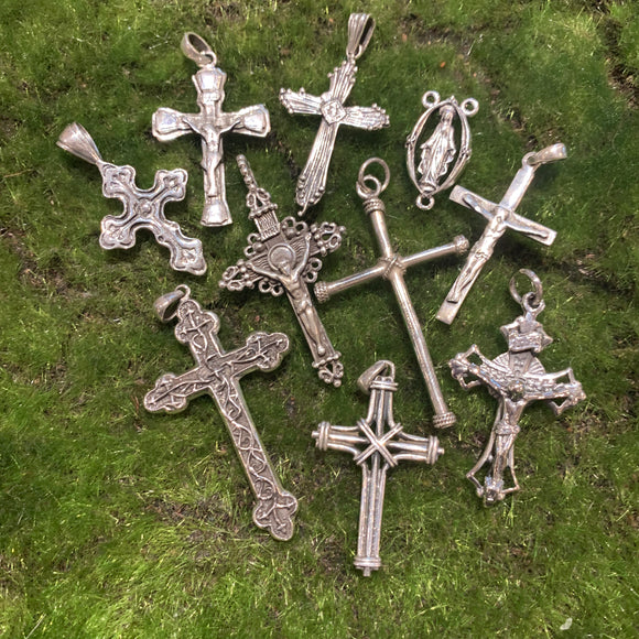 Sterling Silver Crosses and Connectors