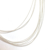silver plated ball chain necklace with small lobster claw clasp 16 inch necklace 18 inch necklace