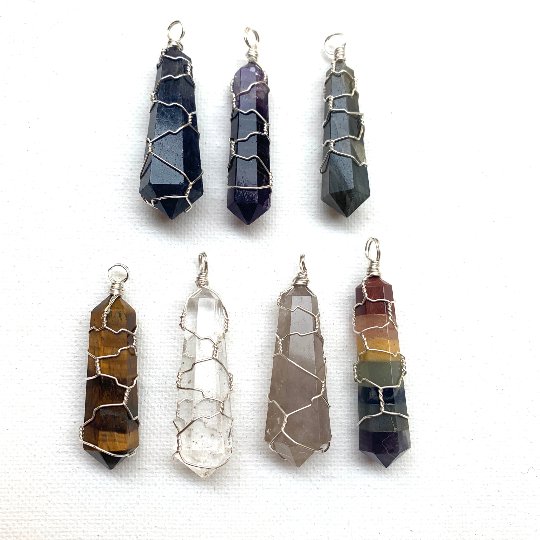 Wire Wrapped Stone Points – The Bead Shop