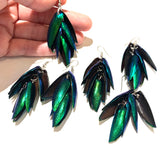 beetle wing earrings natural beetle wings beading supplies jewelry supplies natural jewelry