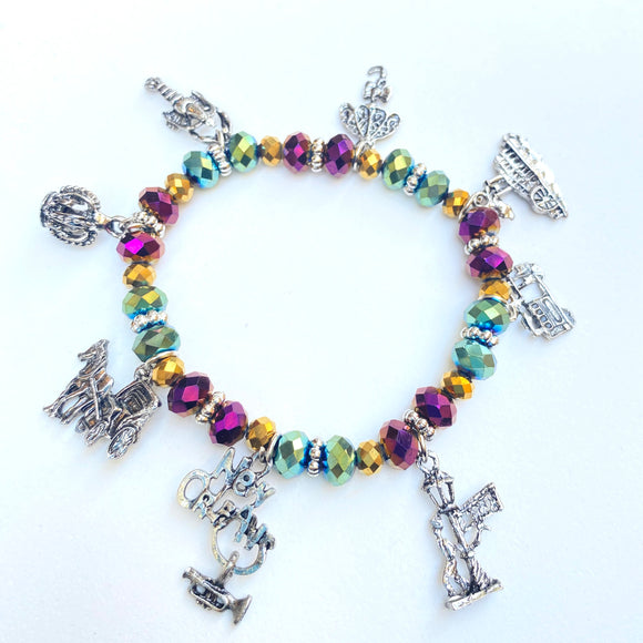 Crystal sales bracelet charms