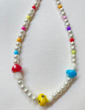 Mushroom Necklace Kit: Glass pearls