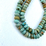 Faceted Turquoise Rondelle Strand