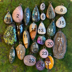 Stone Pendants by Jennifer Ponson - $29