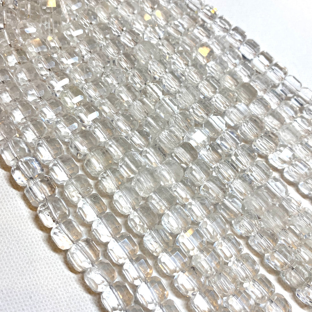 Clear Quartz 8mm Faceted Cubes