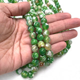 Dyed Green Fire Agate - 10mm