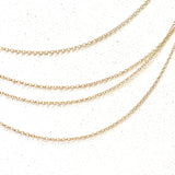 14k gold filled fine cable chain with spring ring clasp  16 inch gold filled necklace 18 inch gold filled necklace