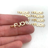 Gold Plated F*CK Charm
