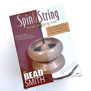Wooden Bead Spinner stringing tool
