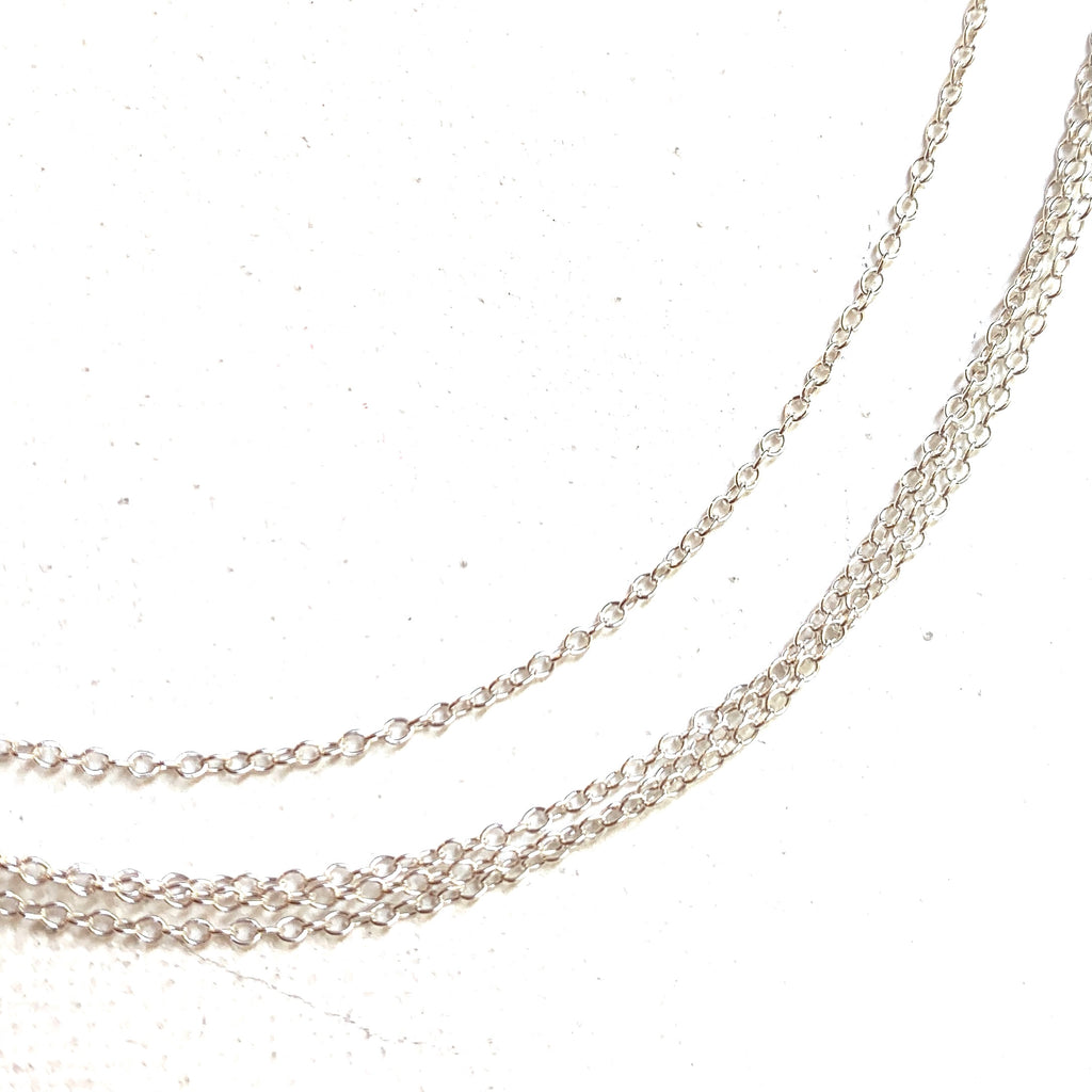 Fine Cable Chain Necklace - Sterling Silver