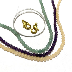 Mardi Gras Stone Necklace Kit