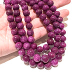 Dyed Purple Jade - 10mm