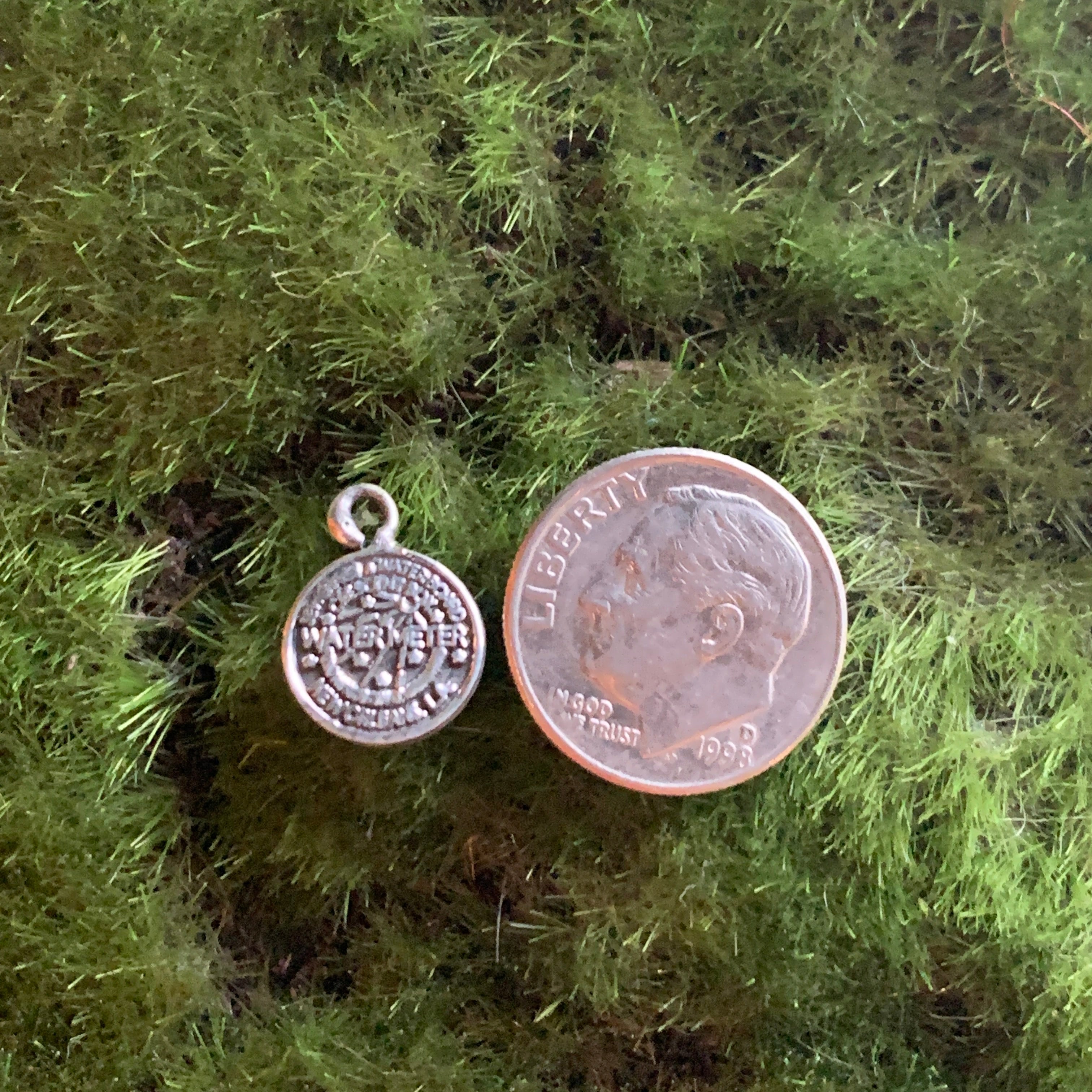 Sterling Silver Water Meter Charms and Earrings