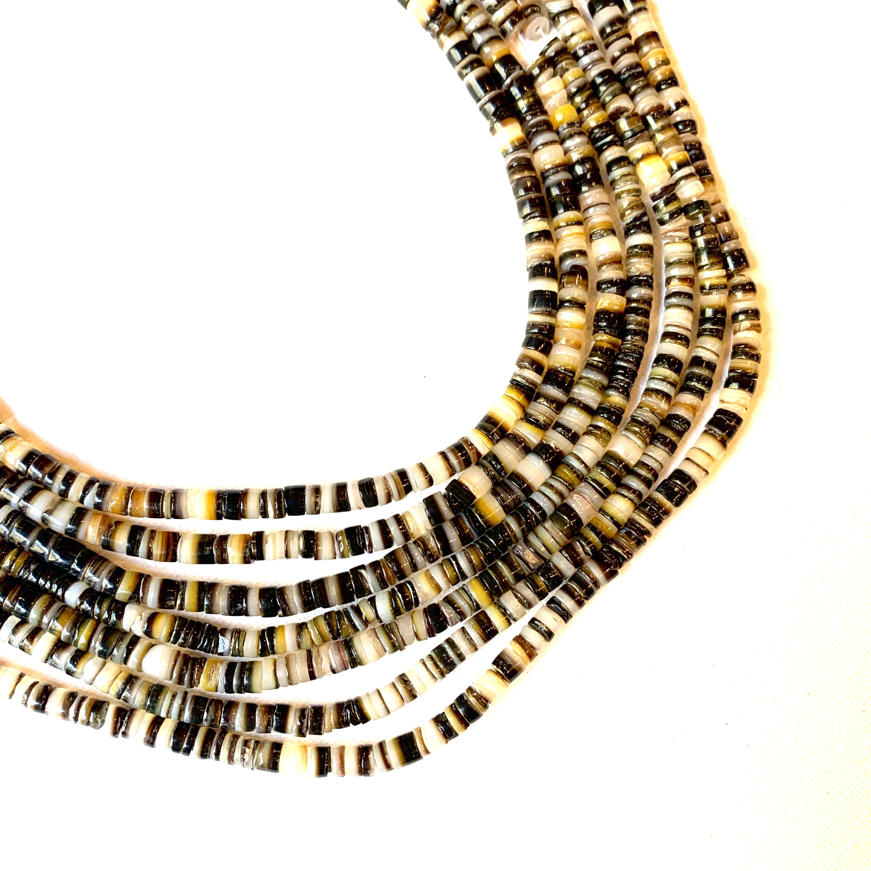 black lip shell heishi 5mm beads natural beads beading supplies jewelry supplies