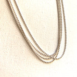 Sterling Silver Small Ball Chain Necklace